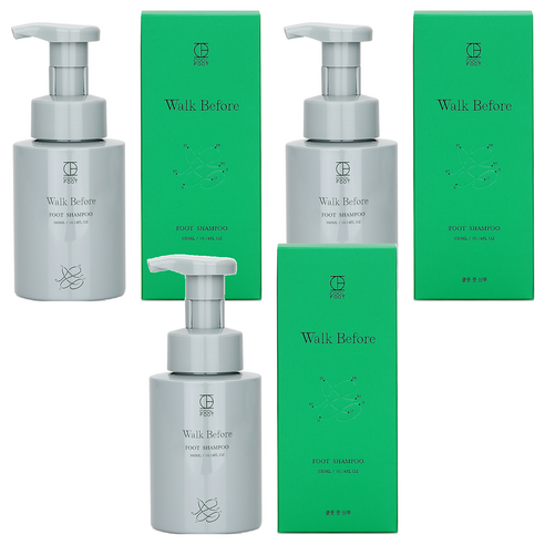 쿨풋 풋샴푸 300ml, 3개, 1개입