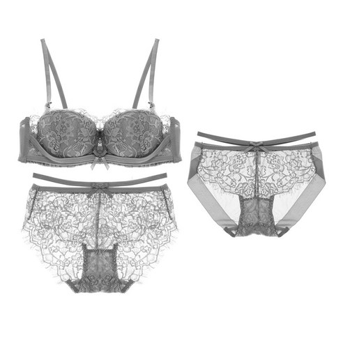 글램공감 율리아 와이어 브라 + 레이스팬티 + 일반팬티 세트