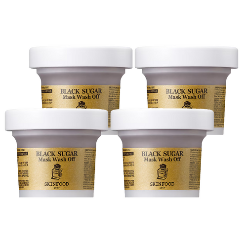 스킨푸드 블랙슈가 마스크 워시오프, 1개입, 4개