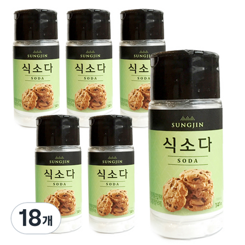 성진 식소다 용기형, 140g, 18개