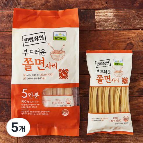 칠갑농산 쫄면사리 5인분, 900g, 5개