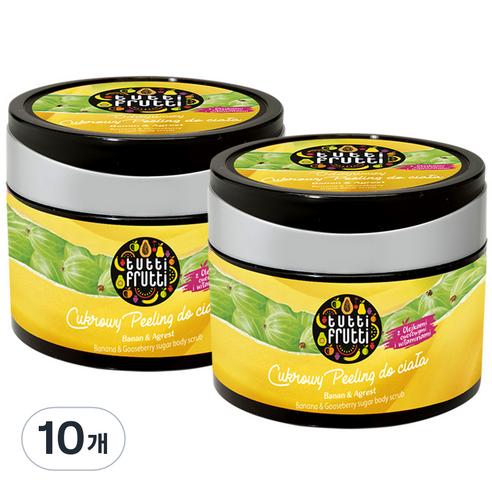 파모나 투티푸르티 슈가 바디 스크럽 바나나 구스베리향, 300g, 10개