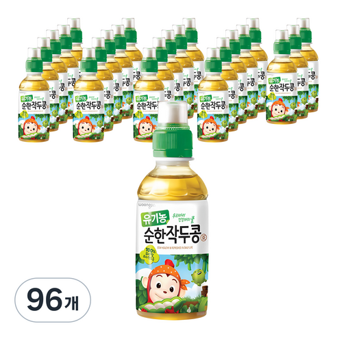 웅진 유기농 순한작두콩차, 200ml, 96개