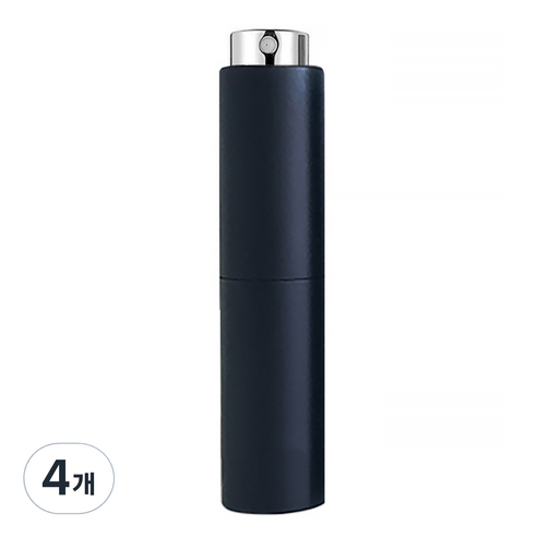 모던앳 롤링업 향수 스프레이 공병 8ml, 4개, 매트블랙