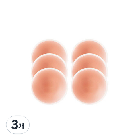 베아시스 실리콘 물놀이 틴케이스 니플 패치 원형 민트 6p, 3개