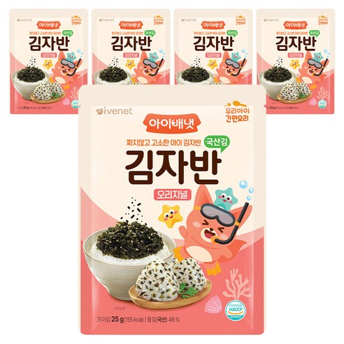 아이배냇 김자반 오리지널, 25g, 5개
