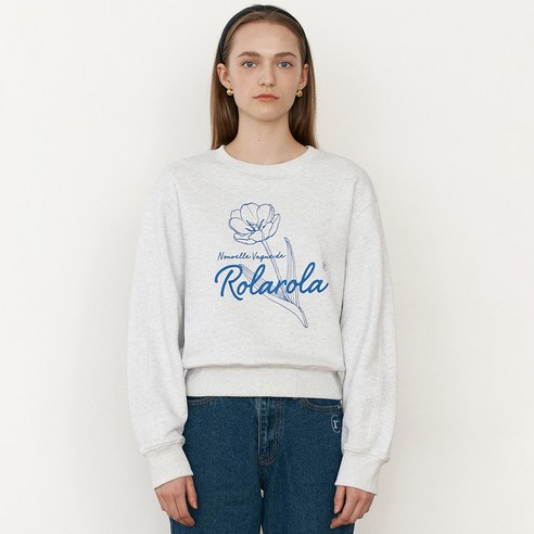 로라로라 FLOWER SWEATSHIRT