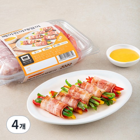 마이셰프 베이컨 야채말이, 354g, 4개