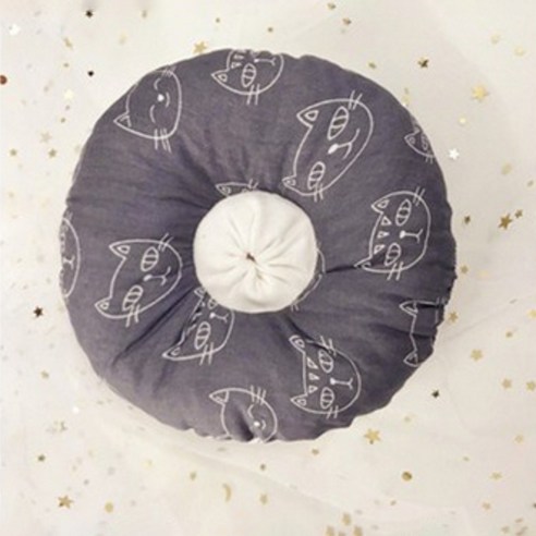 핑키펫 스노우 반려동물 도넛 쿠션 넥카라, YN12