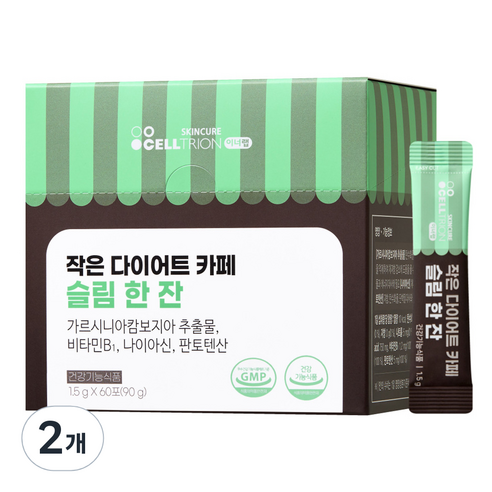 이너랩 작은 다이어트 카페 슬림 한 잔 60p, 2개, 90g