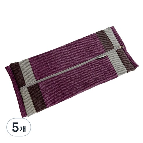 사랑예감 피그먼트 패치형 베개커버, 보라, 5개