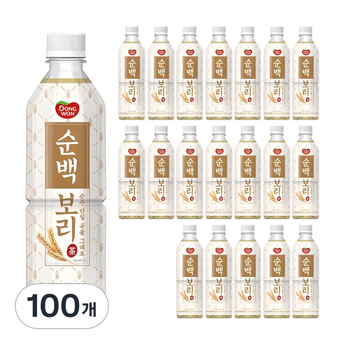 동원 순백 보리차, 500ml, 100개
