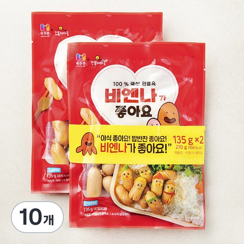 목우촌 비엔나가 좋아요, 135g, 10개