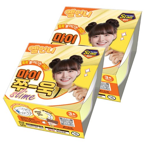 옐언니 보아스린 쁠루모 마이쭈 욱 슬라임, 2개, 옐로우