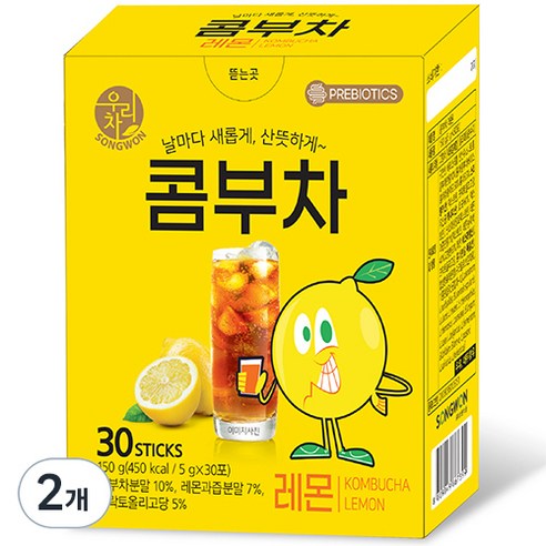 우리차 콤부차 레몬, 5g, 30개입, 1개