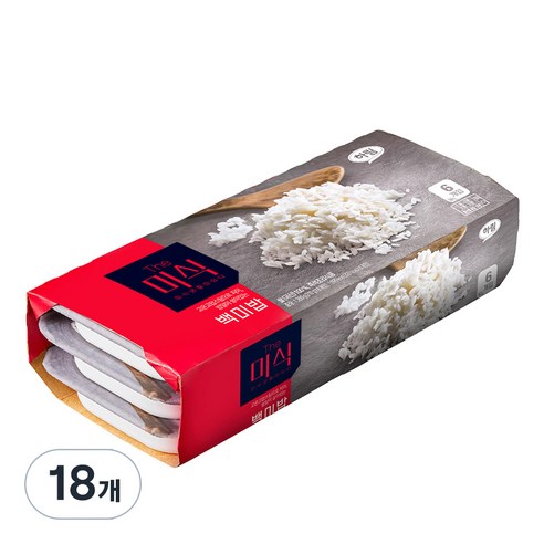 더미식 백미밥, 210g, 18개