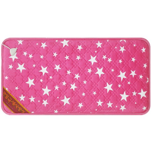 한일전기 극세사 전기방석, 별무늬 핑크, 2인용 (45 x 87 cm)