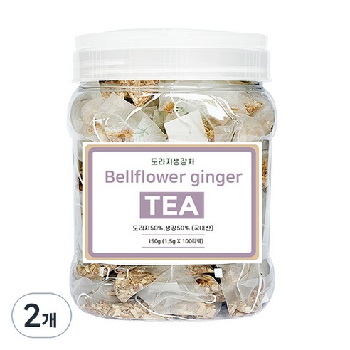 좋은아침 도라지 생강차, 1.5g, 100개입, 2개