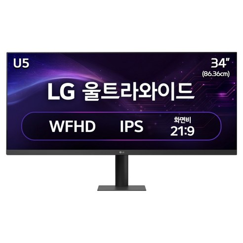 LG전자 WFHD 울트라와이드 모니터 방문설치, 86.36cm, 34U511A