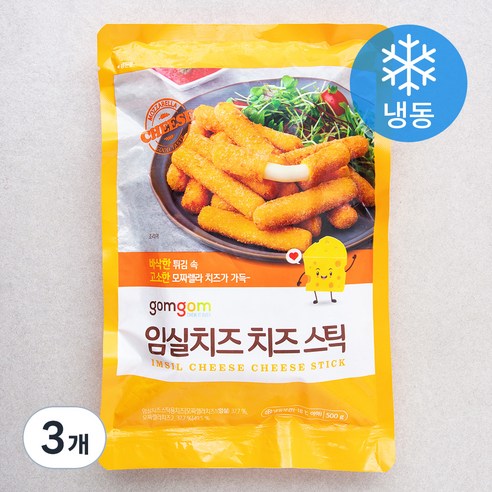 곰곰 임실치즈 치즈스틱 (냉동), 500g, 3개