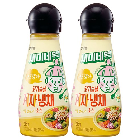 새미네부엌 닭가슴살 겨자냉채 소스, 295g, 2개 양장피