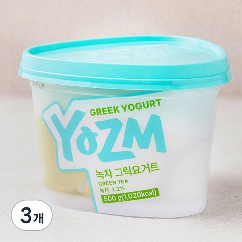 요즘 녹차 그릭요거트, 500g, 3개