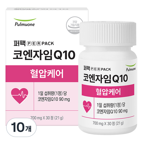 퍼팩 풀무원 퍼펙 코엔자임Q10 혈압케어 코큐텐 21g, 10개, 30정
