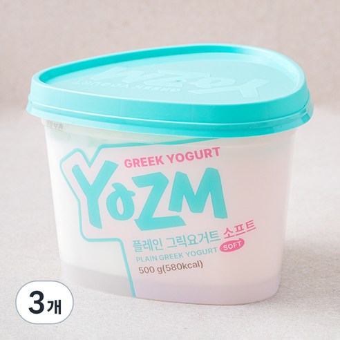 요즘 플레인 그릭요거트 소프트, 500g, 1개입, 3개