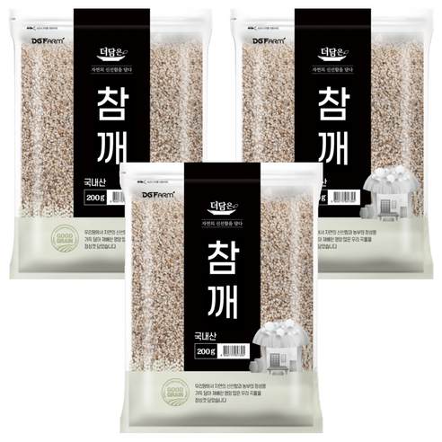 더담은 국산 참깨, 200g, 3개