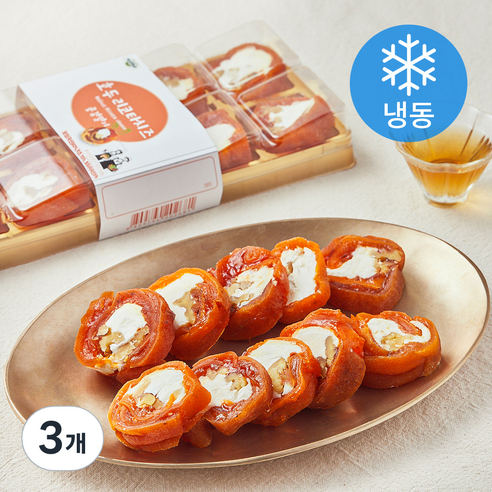 All바른농장 호두리코타치즈 곶감말이 (냉동), 3개, 200g