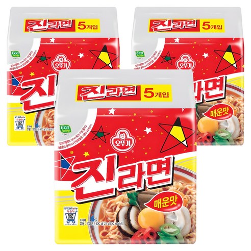 오뚜기 진라면 매운맛 120g