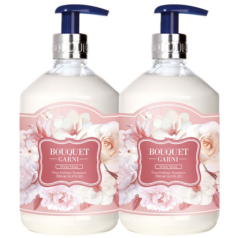 부케가르니 딥퍼퓸 트리트먼트 화이트머스크, 500ml, 2개