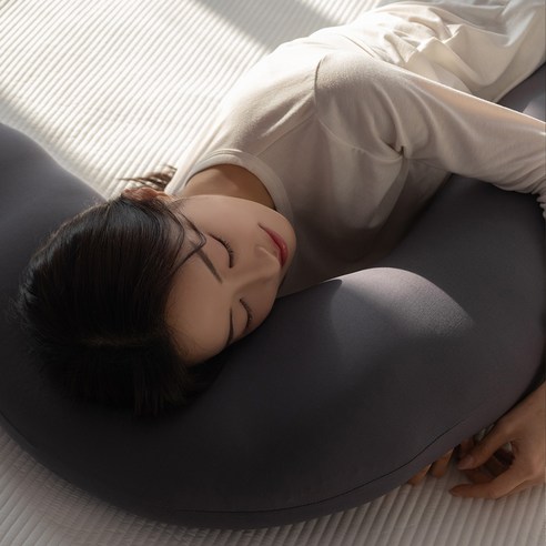 생활백서 쫀득 바디필로우 U자형, 그레이