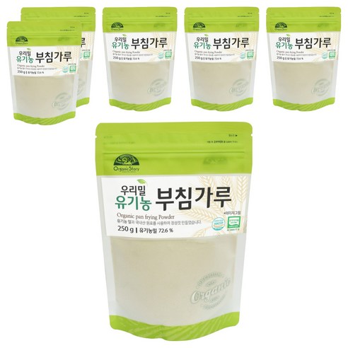 오가닉스토리 유기농 부침가루, 250g, 6개
