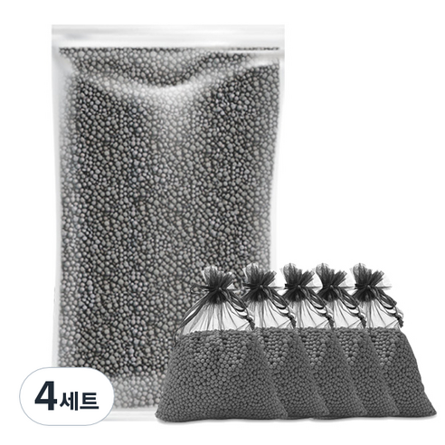 석코리아 뉴스톤파워 플러스 습기제거제 1kg + 블랙망 5p, 4세트