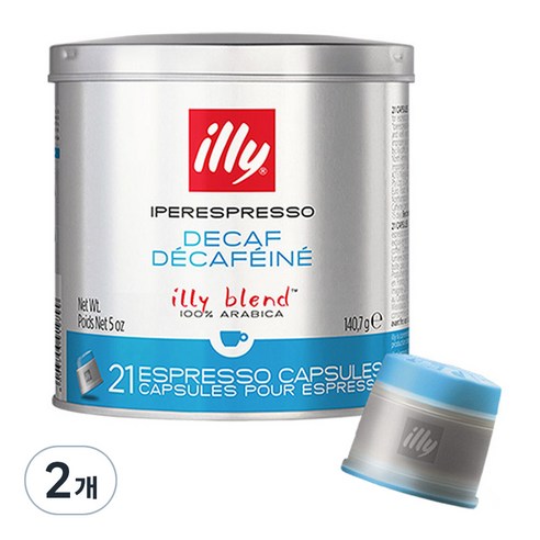 일리 디카프 디카페인 캡슐커피, 6.7g, 21개입, 2개 6.7g × 21개입 × 2개, 최소 중량 × 개당 수량 × 수량 섬네일