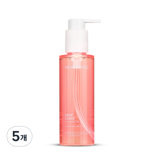 메리쏘드 딥클린 클렌징오일, 5개, 150ml