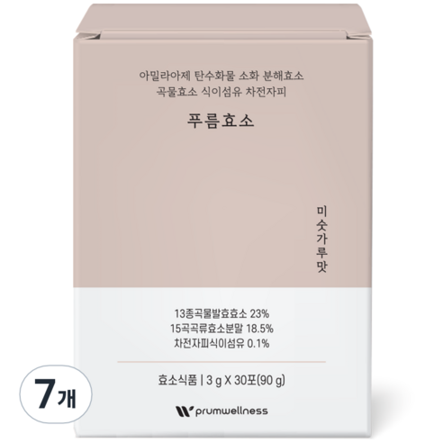 푸름웰니스 푸름효소 미숫가루맛 30p, 90g, 7개