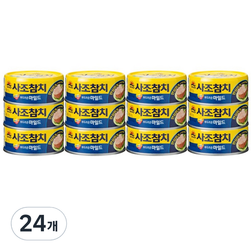 사조 안심 마일드참치, 100g, 24개