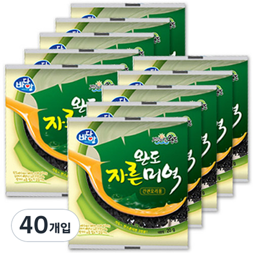 바다맘 완도 자른 미역, 20g, 40개