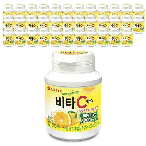 롯데웰푸드 비타C박스, 65g, 36개