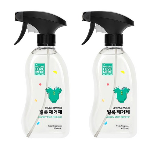 네이쳐러브메레 유아 세탁 얼룩 제거제 400ml, 2개