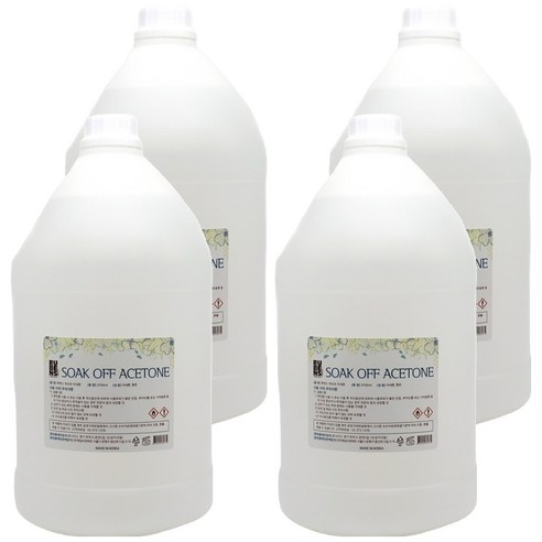 루벤스 쏙 오프 아세톤, 3.7L, 4개