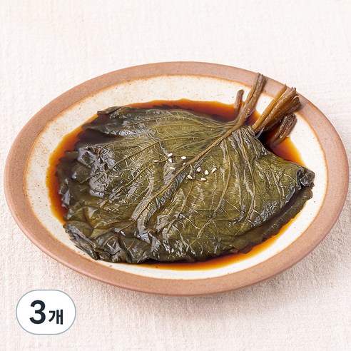 초록들 생깻잎 간장절임, 300g, 3개