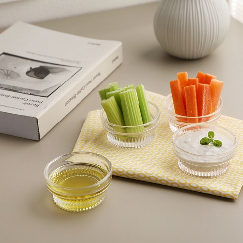 식탁에 감성을 더하는 글라스코 스트라이프 미니 소스볼 SH53518