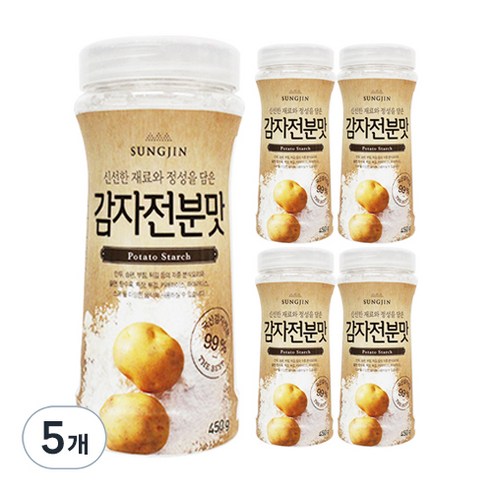성진 국내산 감자전분맛, 450g, 5개