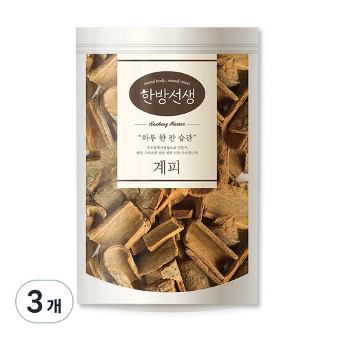 한방선생 사각 계피 특품, 600g, 1개입, 3개