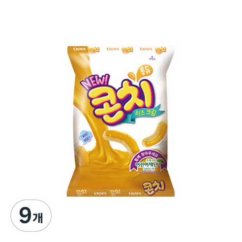 크라운 콘치 크림치즈, 110g, 9개