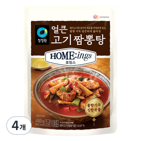 호밍스 얼큰 고기짬뽕탕 450g, 4개