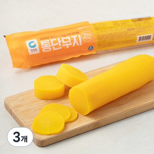 청정원 통단무지, 550g, 3개